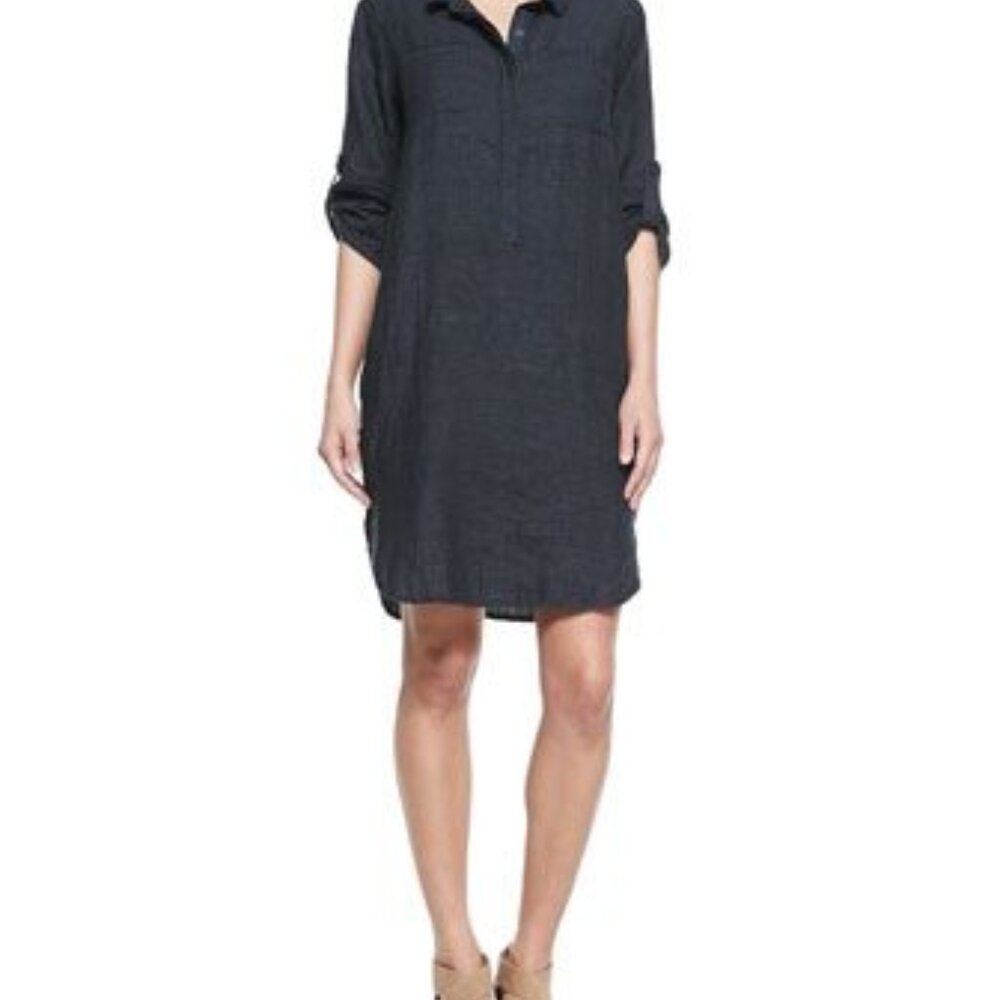 Eileen Fisher Woman Denim Shirt Dress 1X